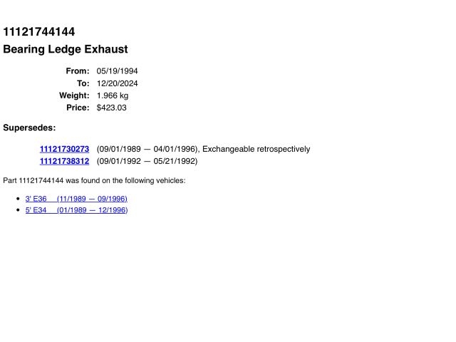 bontott BMW 5 E34 Vezérműtengely Házzal