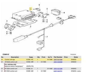 bontott BMW 5 E34 Automata Váltó Elektronika
