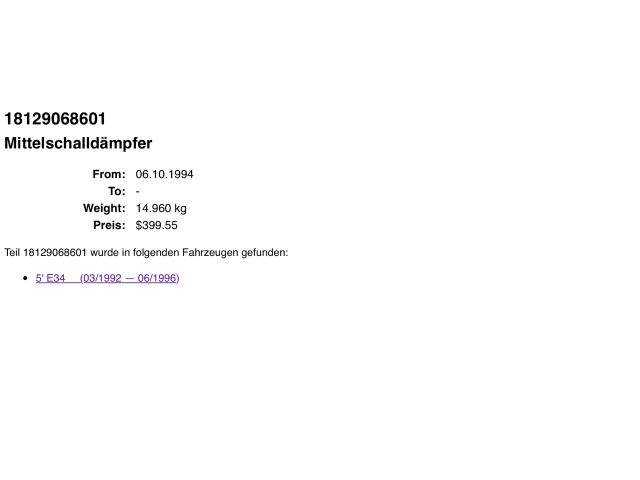 bontott BMW 5 E34 Komplett Kipufogó Rendszer