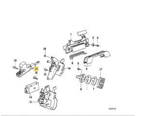 bontott BMW 5 E34 Ajtózár Motor (Pozíciófüggetlen)