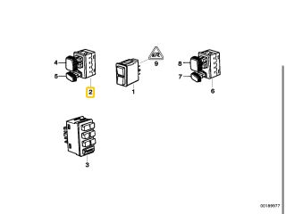 bontott BMW 5 E34 Bal első Ülésállító Kapcsoló