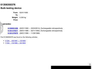 bontott BMW 5 E34 Lámpa Vezérlő