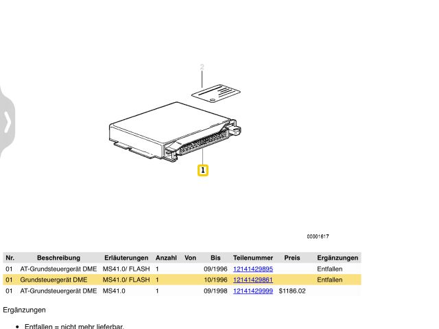 bontott BMW 5 E39 Motorvezérlő