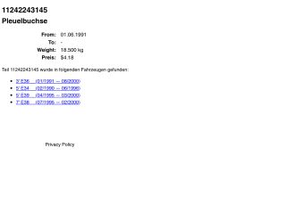 bontott BMW 5 E39 Hajtókar