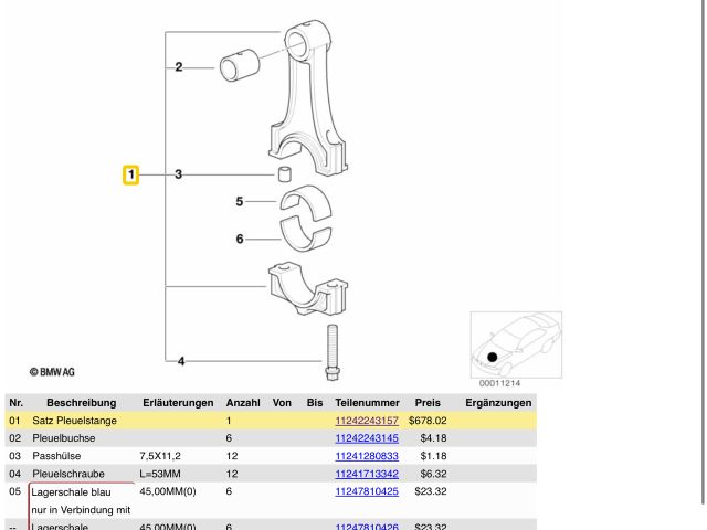 bontott BMW 5 E39 Hajtókar