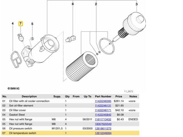 bontott BMW 5 E39 Motortér Hőmérséklet Érzékelő