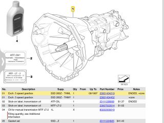 bontott BMW 5 E39 Váltó (Mechanikus)