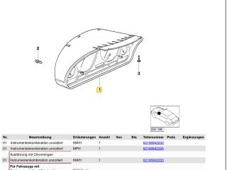 bontott BMW 5 E39 Kilométeróra