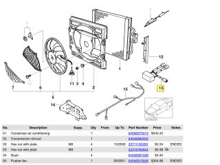 bontott BMW 5 E39 Klíma Relé