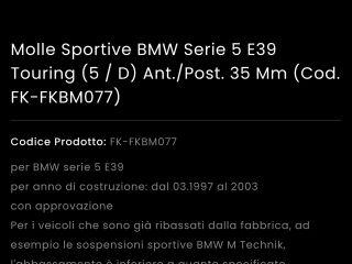 bontott BMW 5 E39 Rugó Szett