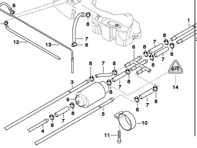 bontott BMW 5 E39 Üzemanyag Szivattyú