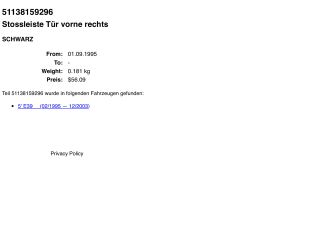 bontott BMW 5 E39 Ajtó Díszléc Szett