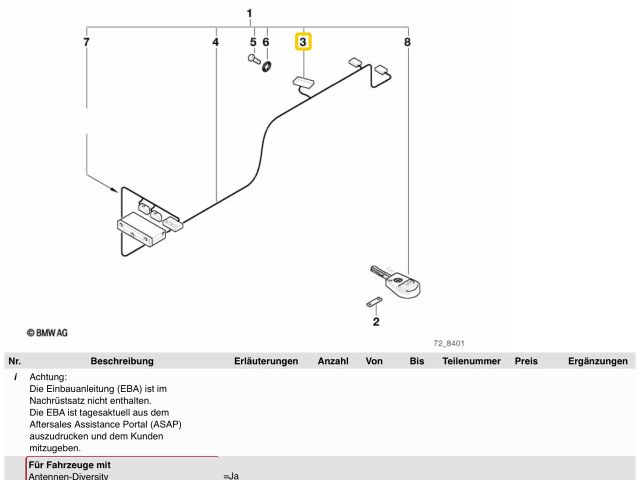 bontott BMW 5 E39 Antenna Erősítő