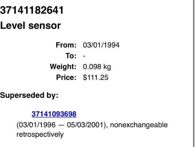 bontott BMW 5 E39 Első Xenon Szintszabályzó Jeladó