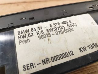 bontott BMW 5 E39 Fűtéskapcsoló (digit klímás)