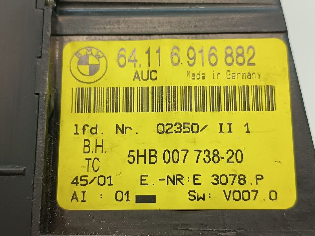 bontott BMW 5 E39 Fűtéskapcsoló (digit klímás)