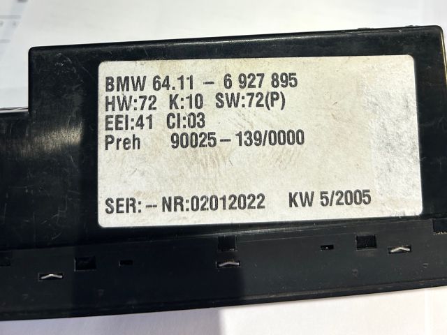 bontott BMW 5 E39 Fűtéskapcsoló (digit klímás)