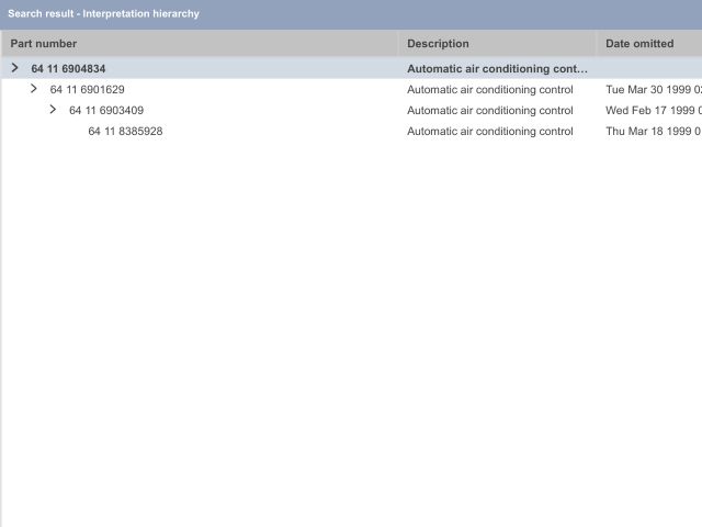 bontott BMW 5 E39 Fűtéskapcsoló (digit klímás)