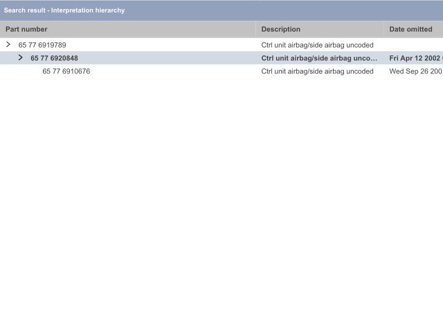 bontott BMW 5 E39 Légzsák Elektronika