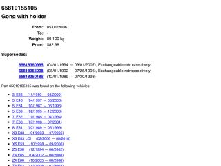 bontott BMW 5 E39 Tolatóradar Hangszóró
