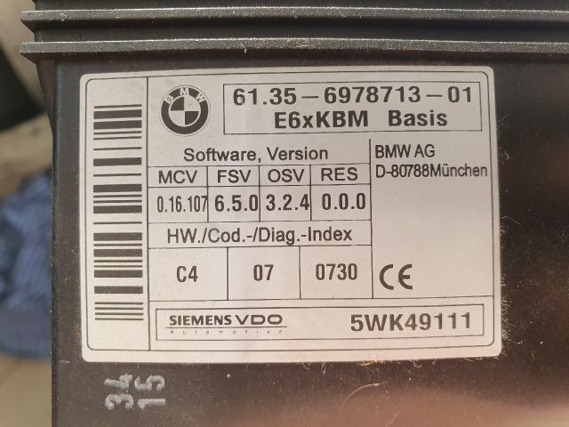 bontott BMW 5 E60 Komfort Elektronika
