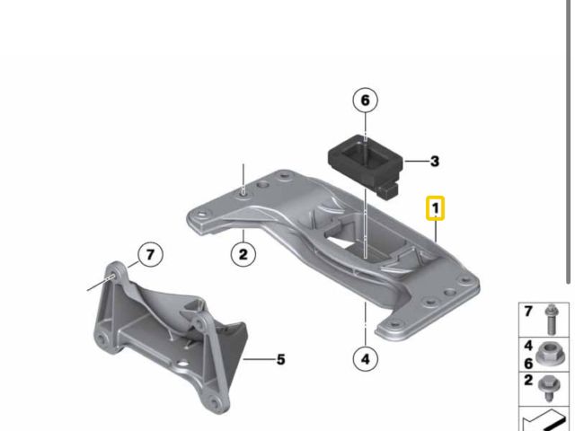 bontott BMW 5 E60 Váltó Tartó Bak (Pozíciófüggetlen)