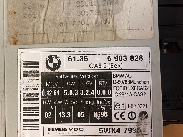 bontott BMW 5 E60 Immobilizer Elektronika