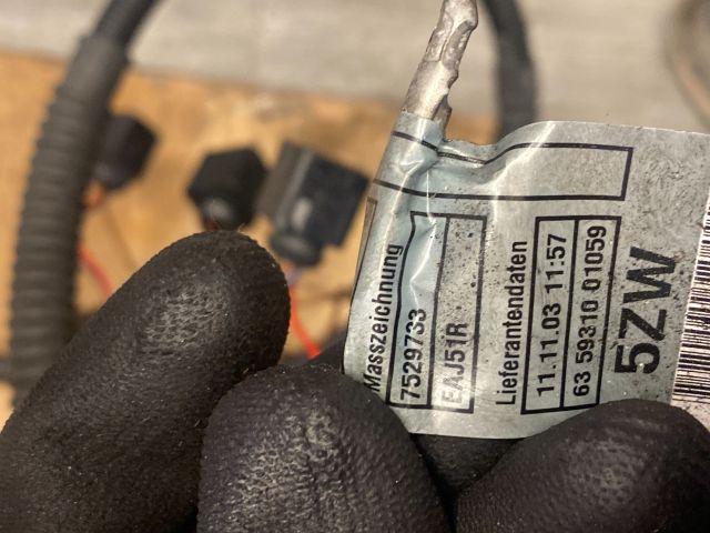 bontott BMW 5 E60 Injektor Kábelköteg