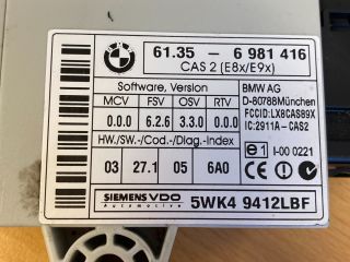 bontott BMW 5 E60 Immobilizer Elektronika