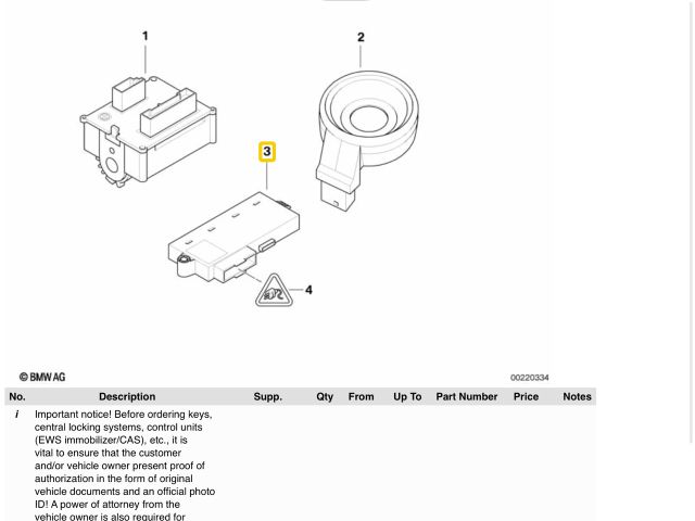 bontott BMW 5 E60 Immobilizer Elektronika