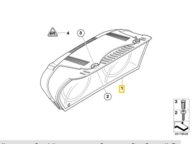 bontott BMW 5 E60 Kilométeróra