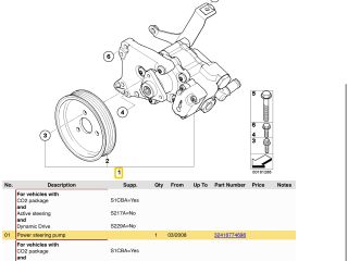 bontott BMW 5 E60 Kormányszervó Motor (Hidraulikus)