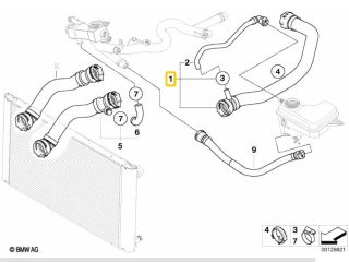 bontott BMW 5 E60 Vízcső