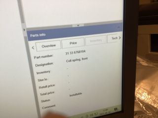 bontott BMW 5 E60 Első Rugó