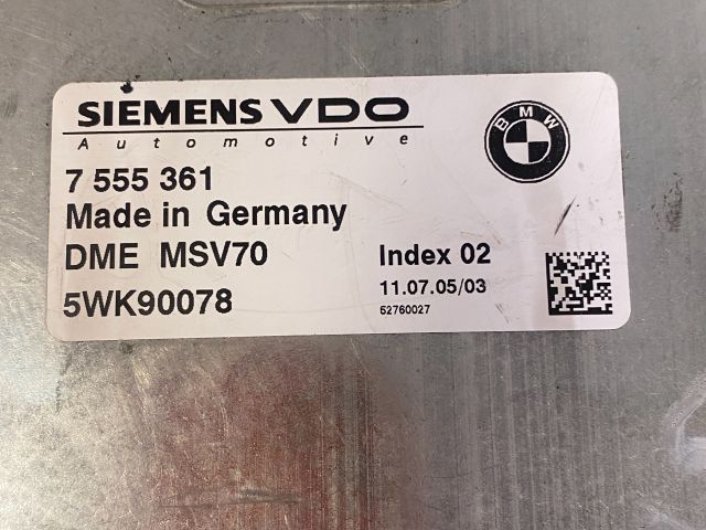 bontott BMW 5 E60 Motorvezérlő