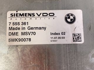 bontott BMW 5 E60 Motorvezérlő