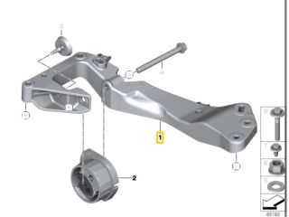 bontott BMW 5 E60 Váltó Tartó Bak (Pozíciófüggetlen)