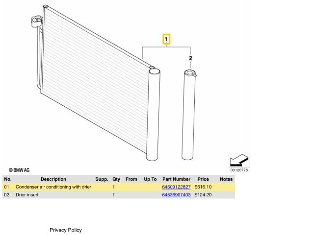 bontott BMW 5 E60 Hűtő Ventilátor(ok), Radiátor(ok) Szett