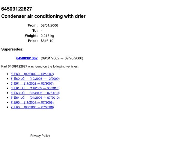 bontott BMW 5 E60 Hűtő Ventilátor(ok), Radiátor(ok) Szett