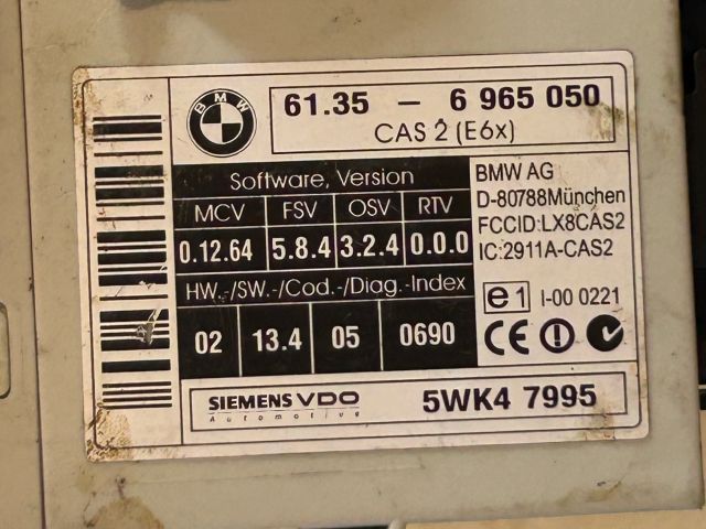 bontott BMW 5 E60 Immobilizer Elektronika