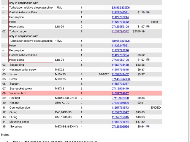 bontott BMW 5 E60 Turbó Vákum Szelep
