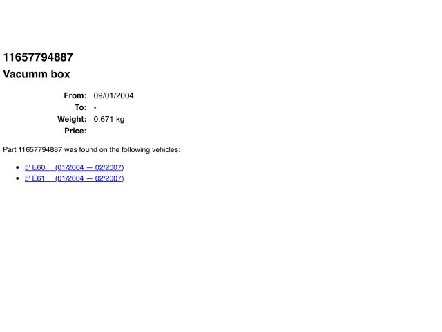 bontott BMW 5 E60 Turbó Vákum Szelep