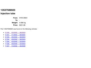 bontott BMW 5 E60 Porlasztó Sor / Híd