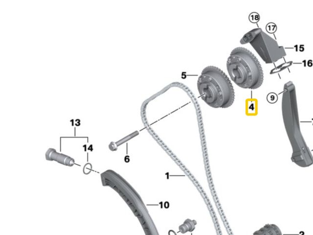 bontott BMW 5 E60 Vezérműkerék