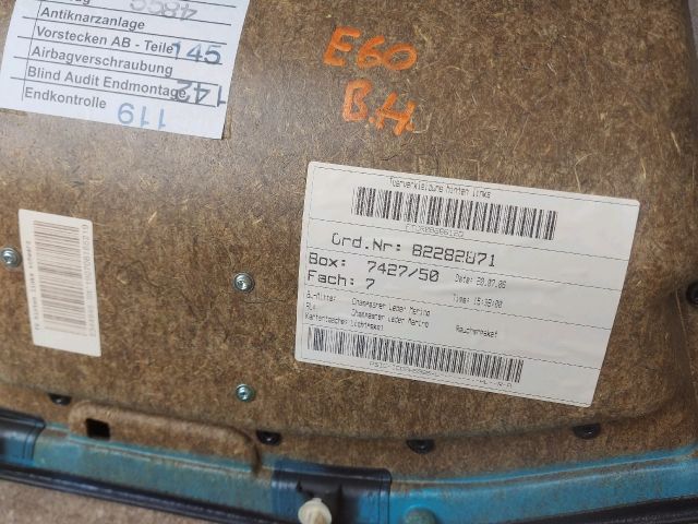 bontott BMW 5 E60 Bal hátsó Ajtó Kárpit