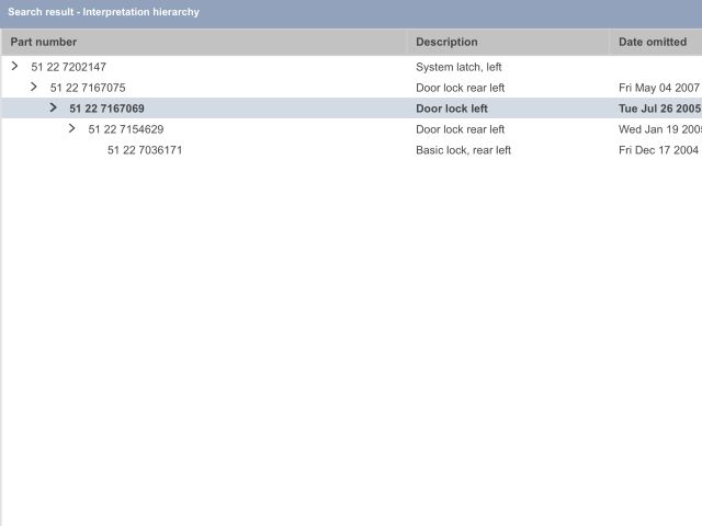 bontott BMW 5 E60 Bal hátsó Ajtózár