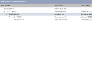 bontott BMW 5 E60 Bal hátsó Ajtózár