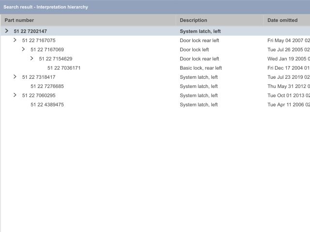 bontott BMW 5 E60 Bal hátsó Ajtózár