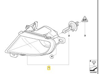 bontott BMW 5 E60 Bal Ködfényszóró