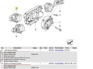 bontott BMW 5 E60 Bal Kormánykapcsoló Irányjelző